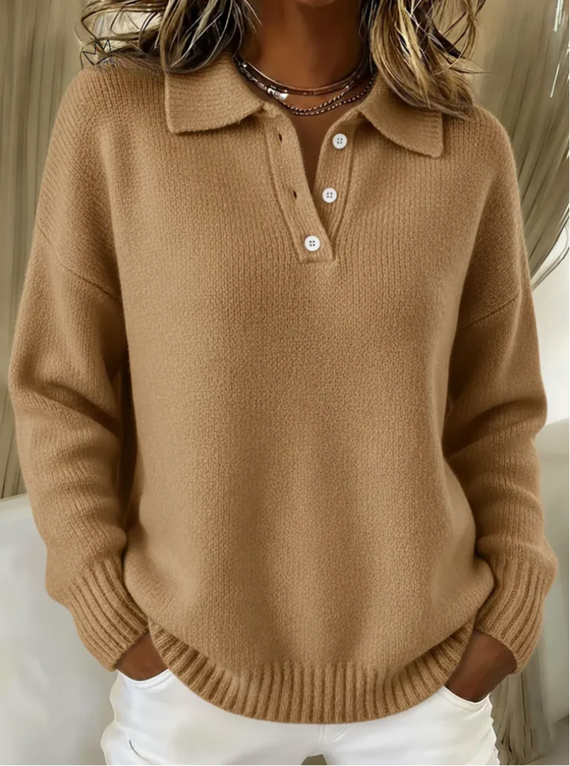 Hayden Nova™ | Soft Knit Polo Sweater