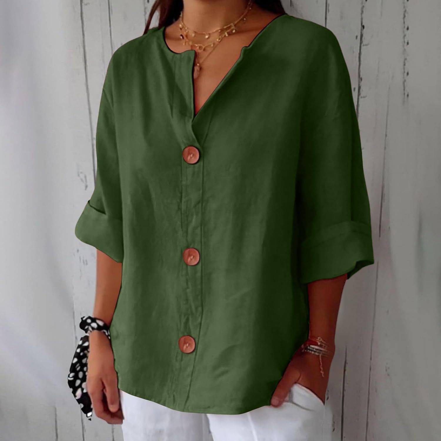 Nina™ | Graceful Drape Blouse