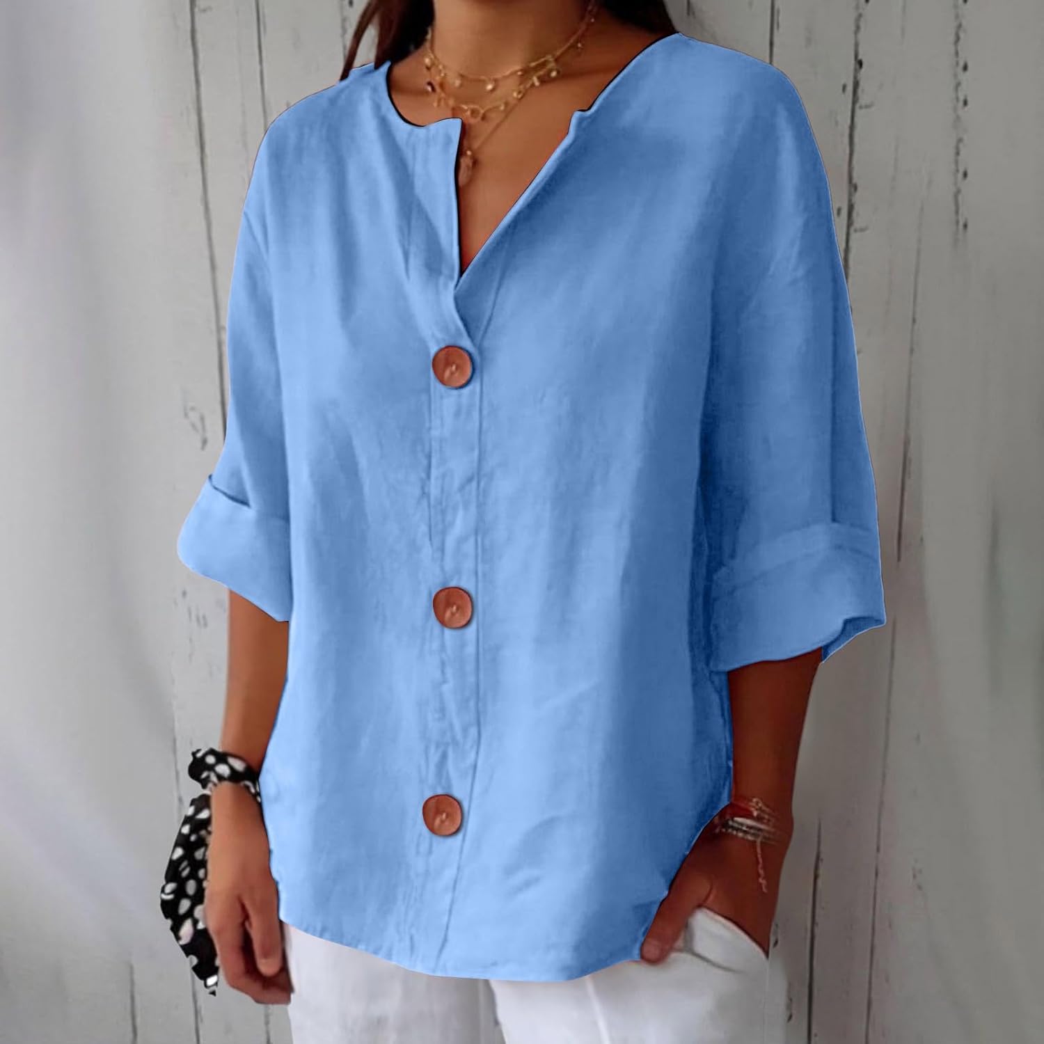 Nina™ | Graceful Drape Blouse
