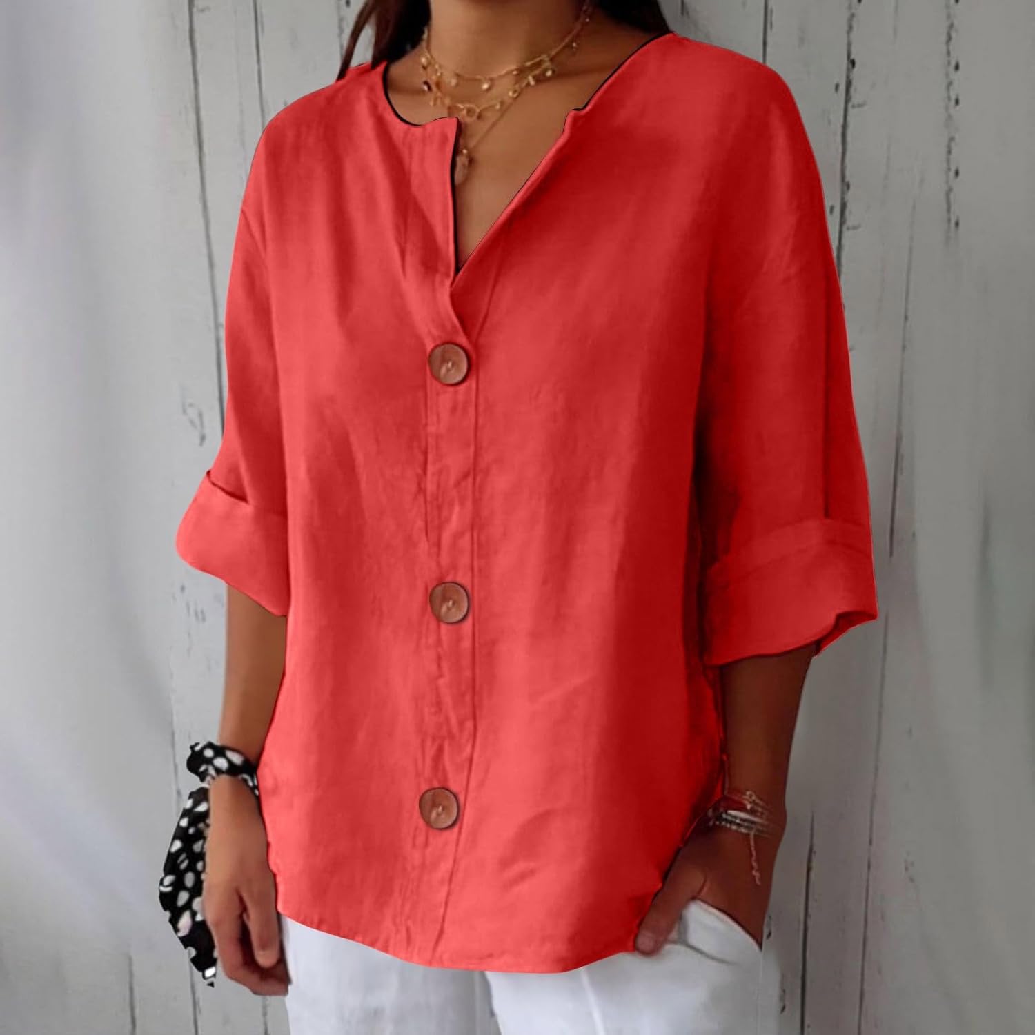 Nina™ | Graceful Drape Blouse