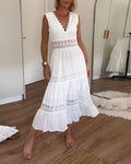 Aurélie™ | Elegant Lace Dress with V-Neck